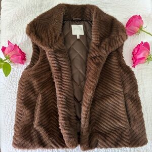 Luxurious Chocolate Faux Fur Vest